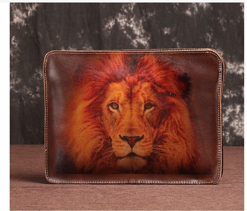 Lion-2 Oyixinger Kožený priečinok Luxus
