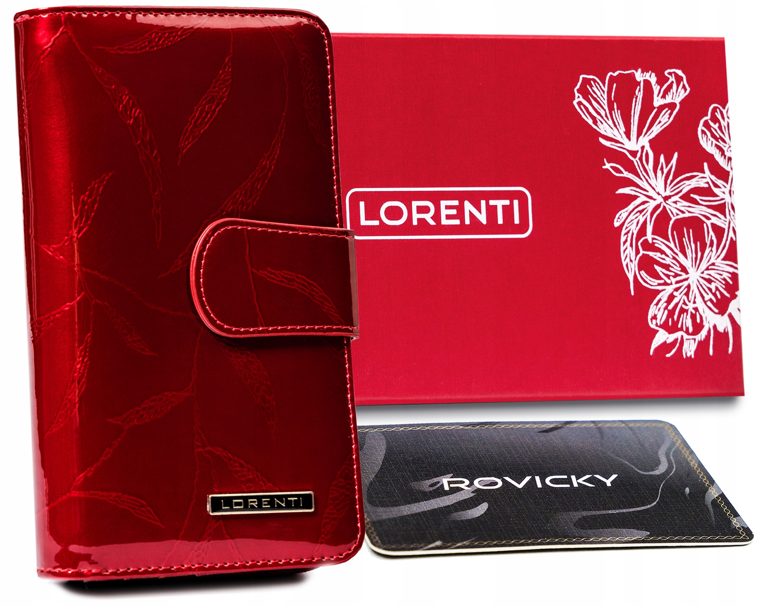 Peňaženka - Lorenti Peňaženka Prírodná koža Červená 76116-LPC-0978 Produkt červenej ženy