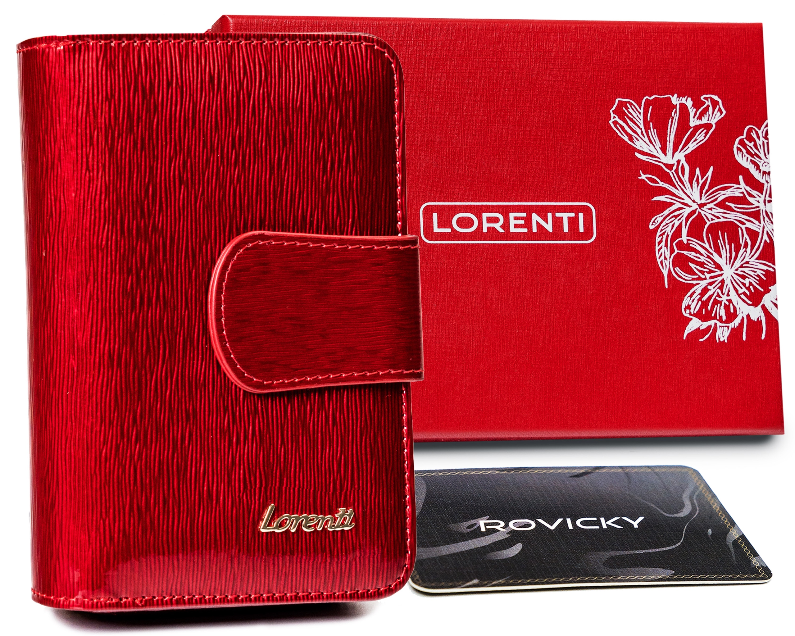 Peňaženka - Lorenti Peňaženka Prírodná koža Červená 76115-SH-1677 Produkt Červenej ženy