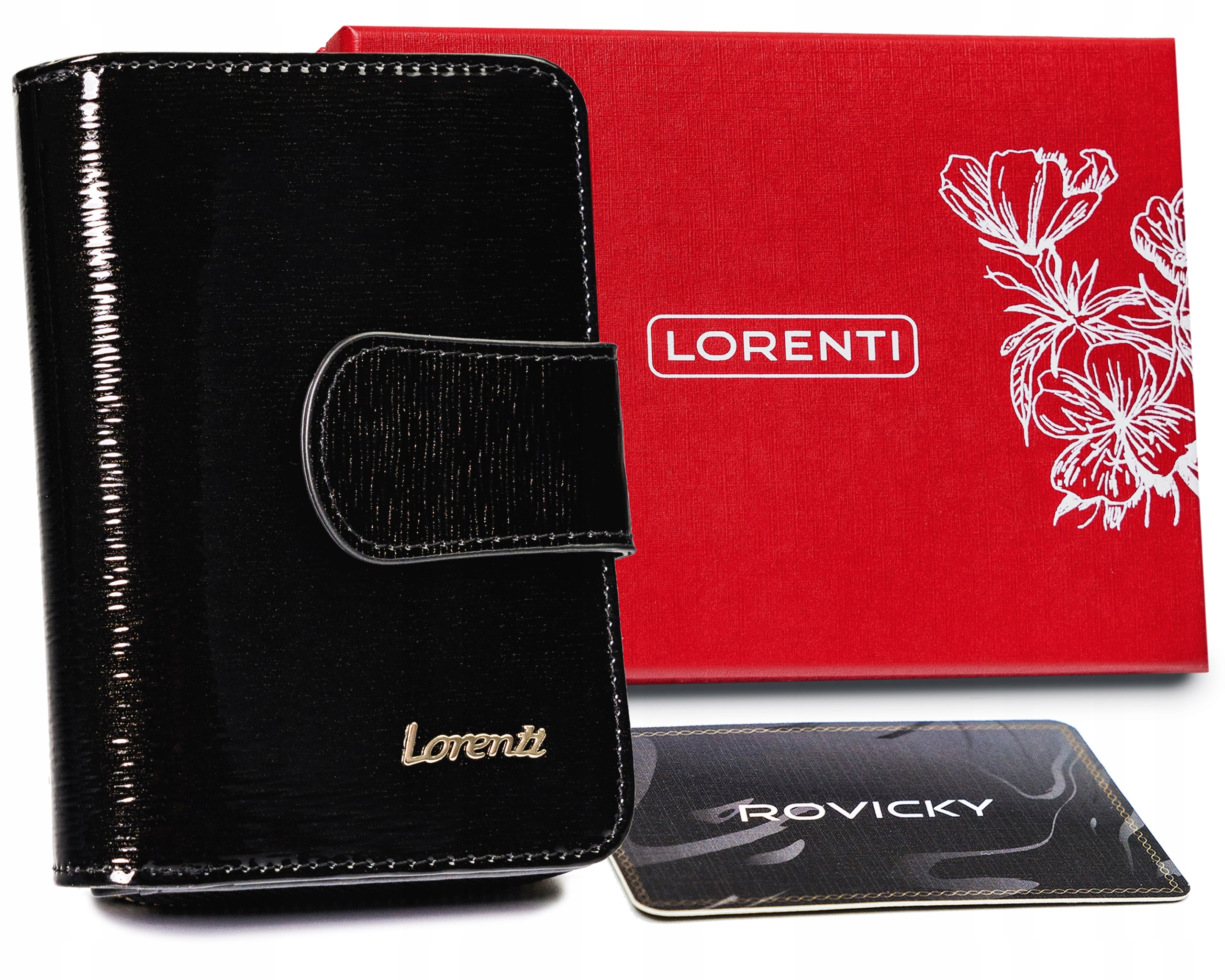 Peňaženka - Lorenti Peňaženka Prírodná koža Čierna 76115-SH-1684 Produkt Čiernych žien
