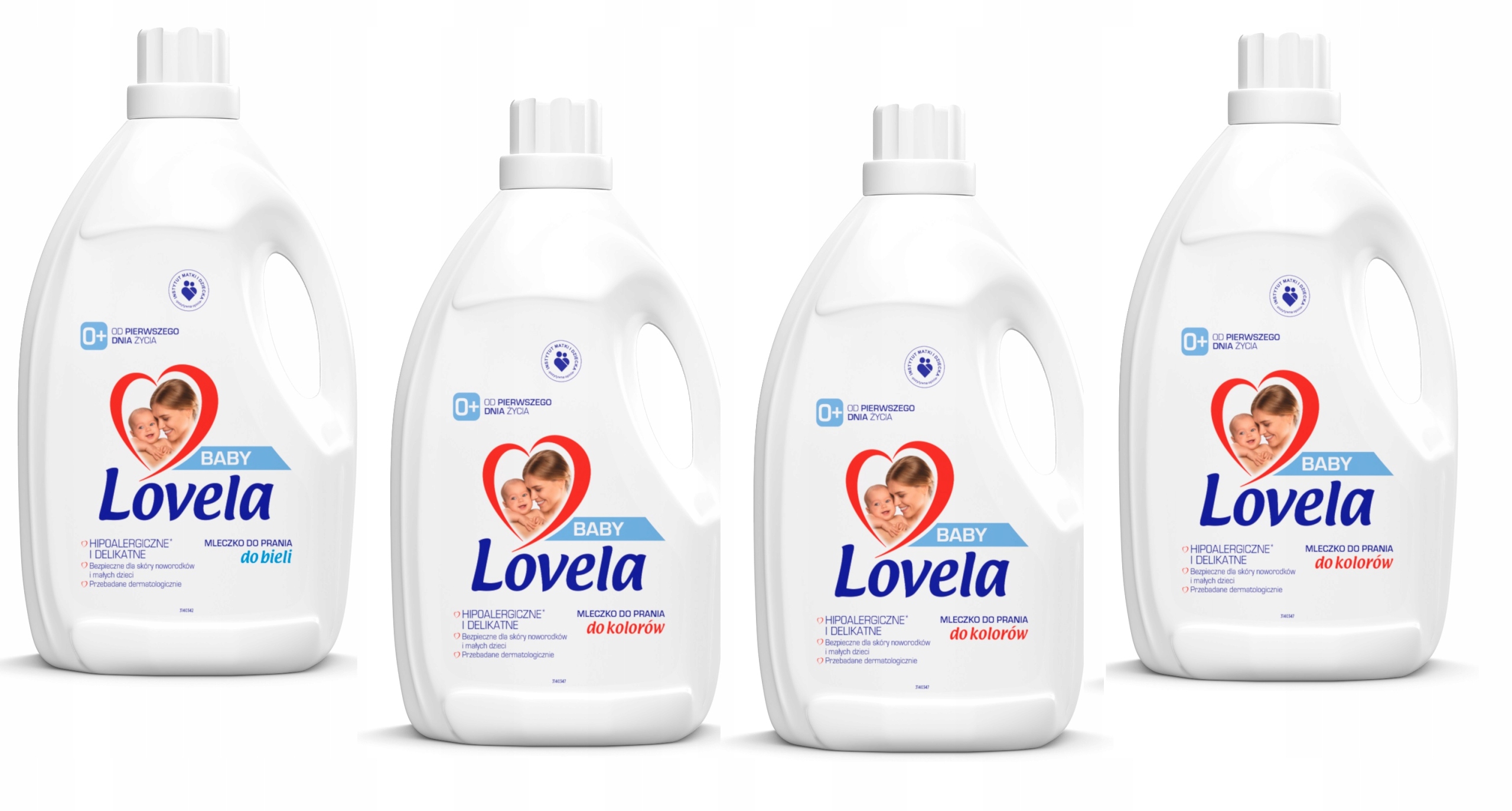 Prací gél - Lovela Baby mlieko na pranie farebné a biele 4x2,9