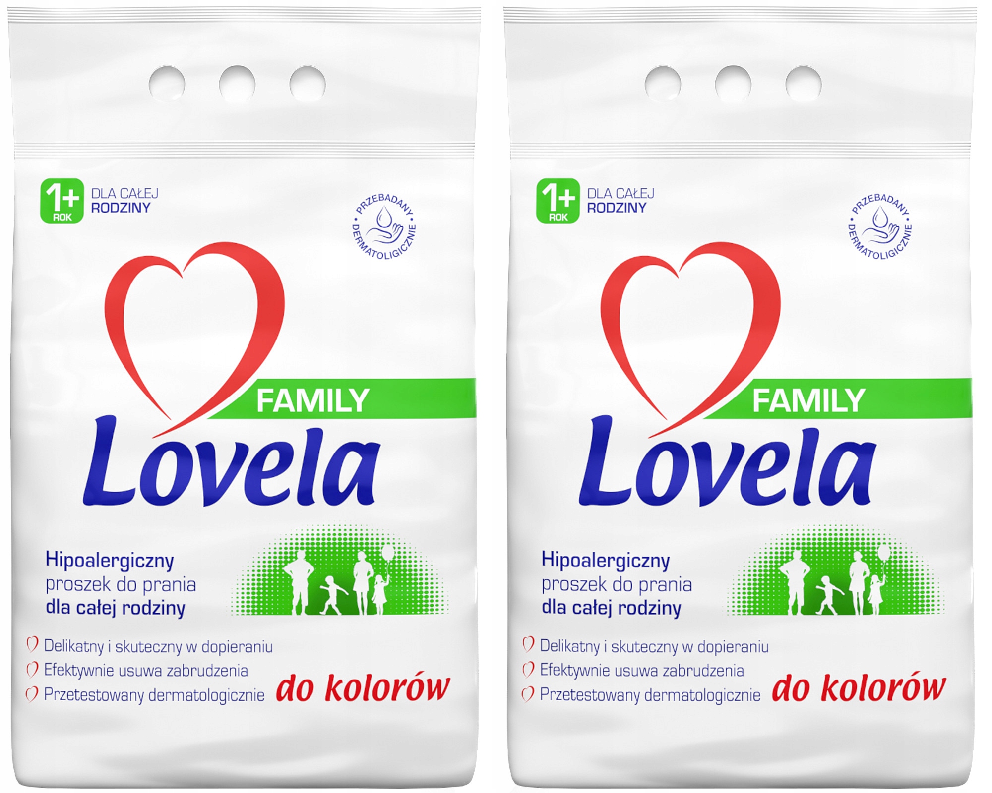 Prací prášok - Lovela Rodinné práškové umývanie oblečenie Farba 4,2KG