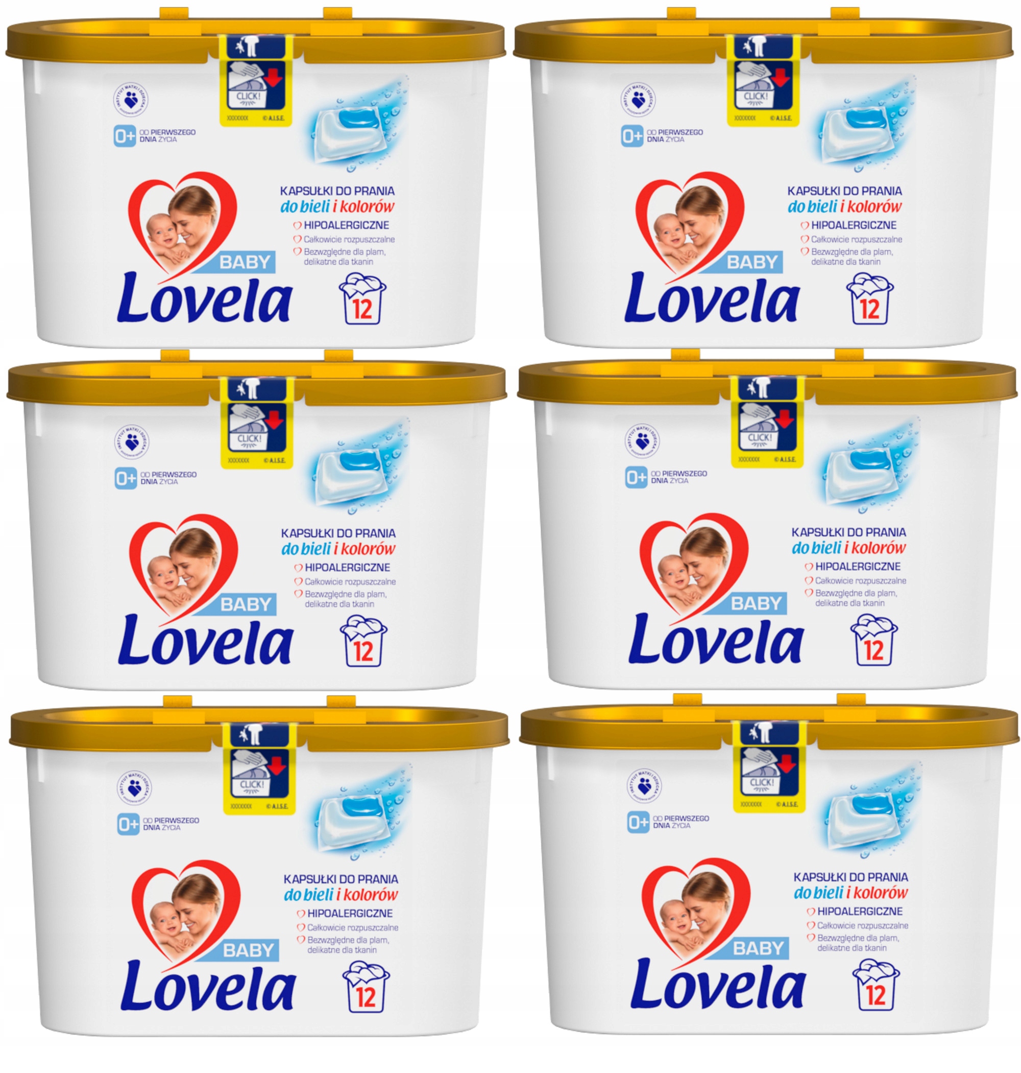 Pracie kapsuly a tablety - Lovela pracie kapsuly pre deti Hipo 72 ks