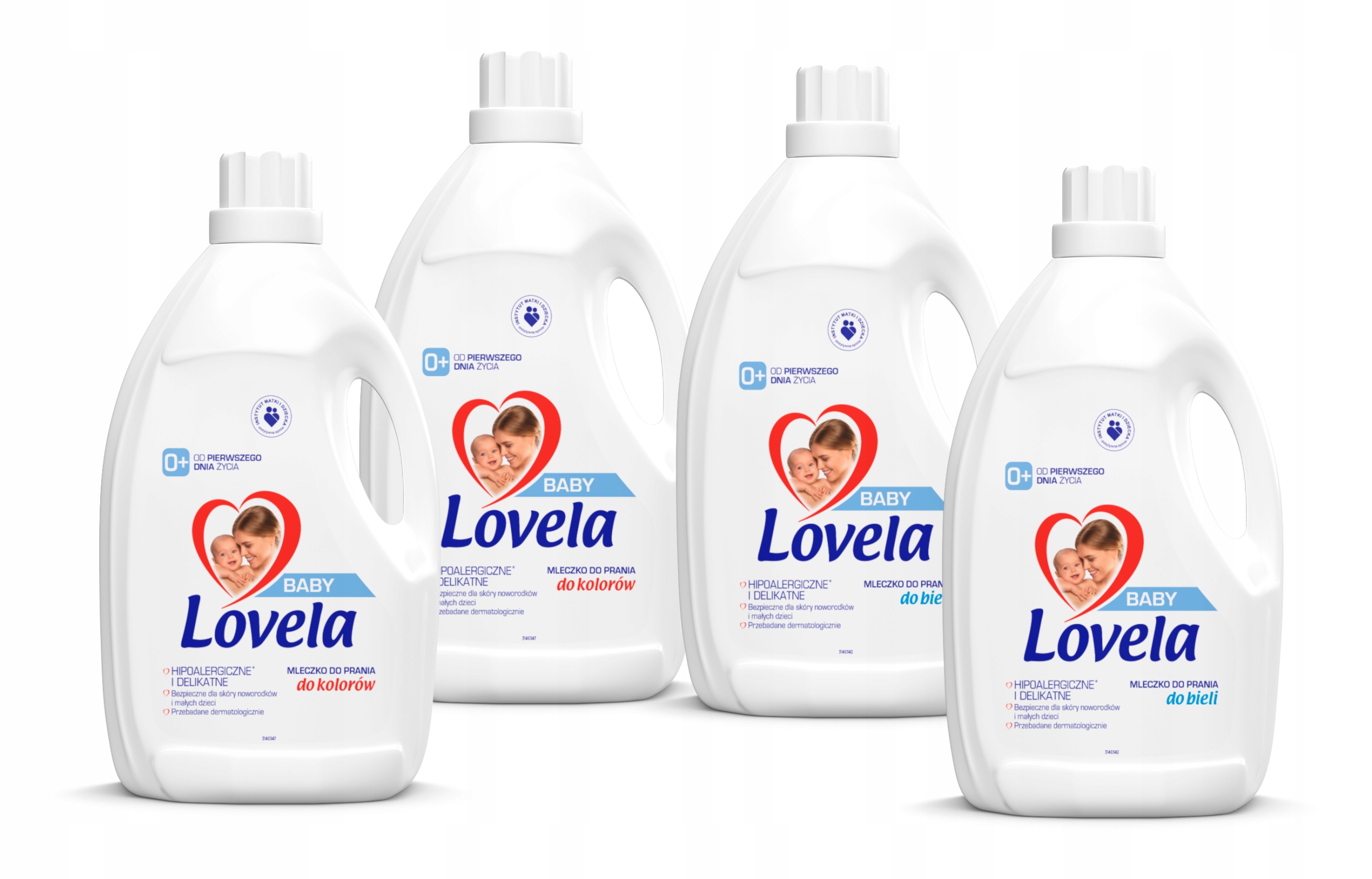 Prací gél - Lovela Baby Mlieko 4x2.9L na umývanie farby biele