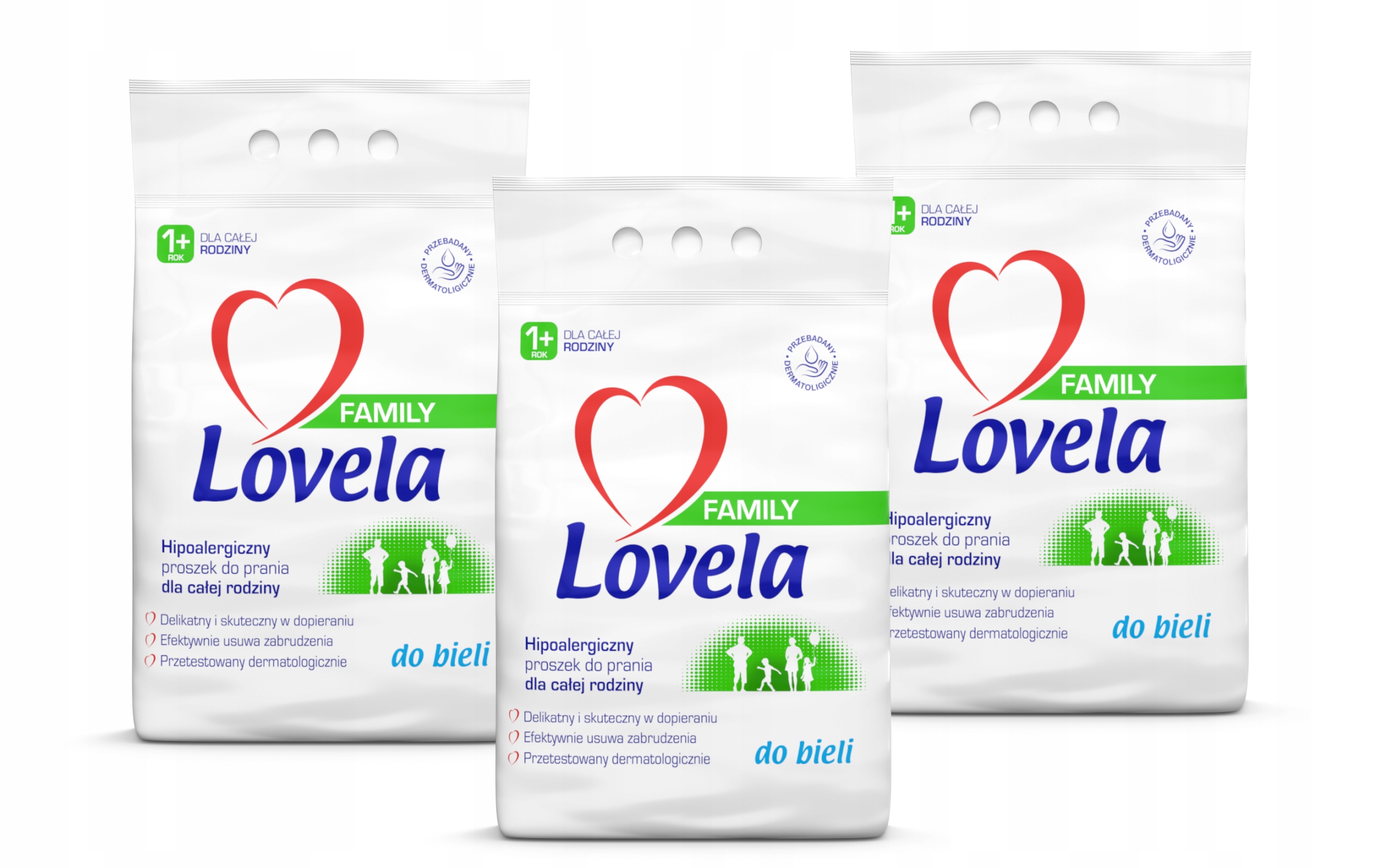 Prací prášok - Lovela Prášková rodina 3x2,1kg / 84 PR White