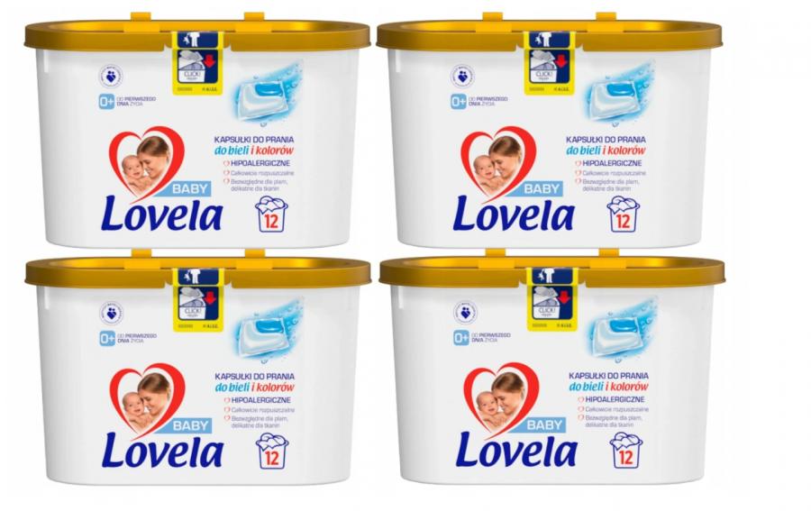 Pracie kapsuly a tablety - Lovela hypoalergénne pracie kapsuly 48 ks