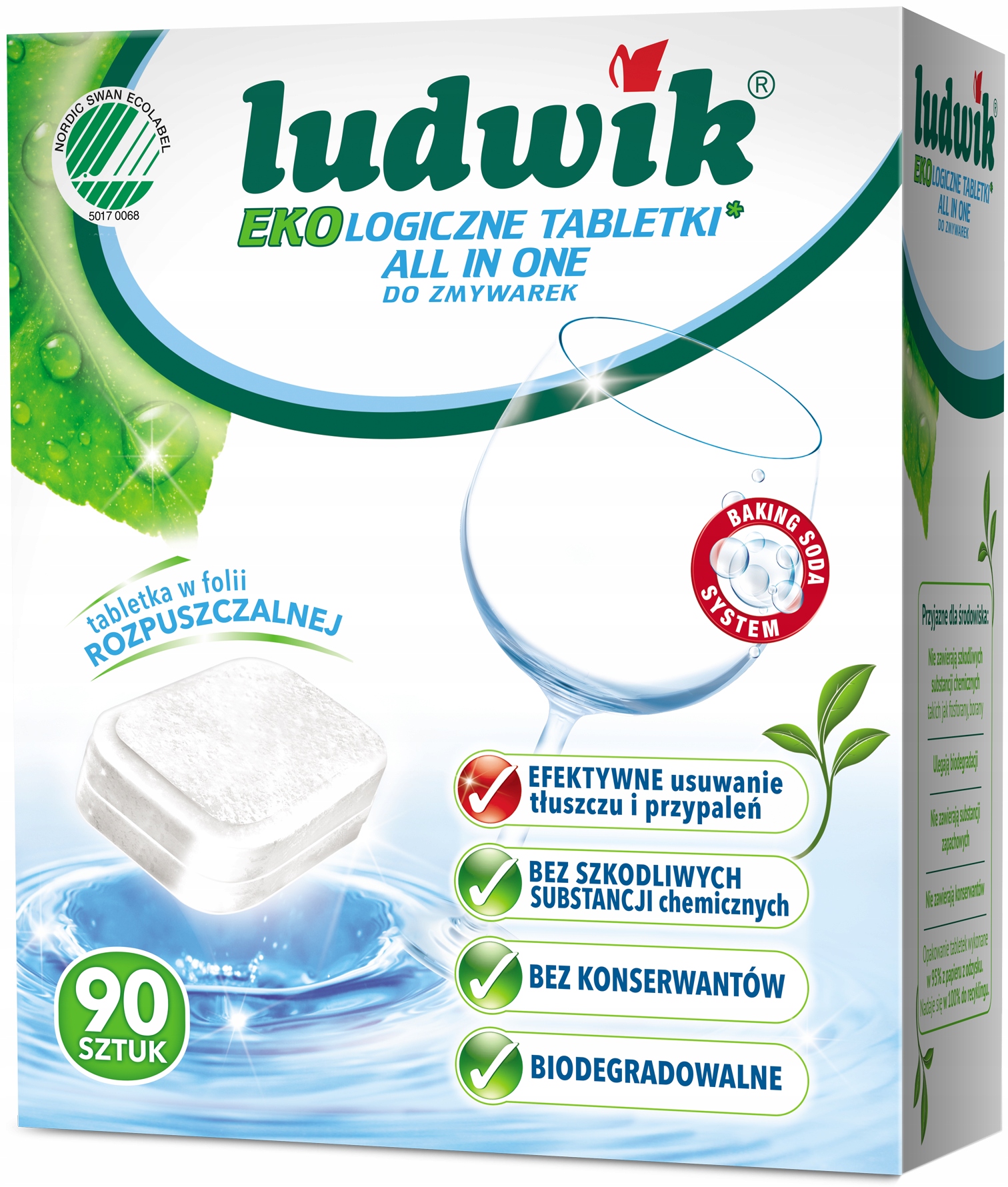 Ludwik Ekologické tablety pre umývačky riadu Všetky 90ks.