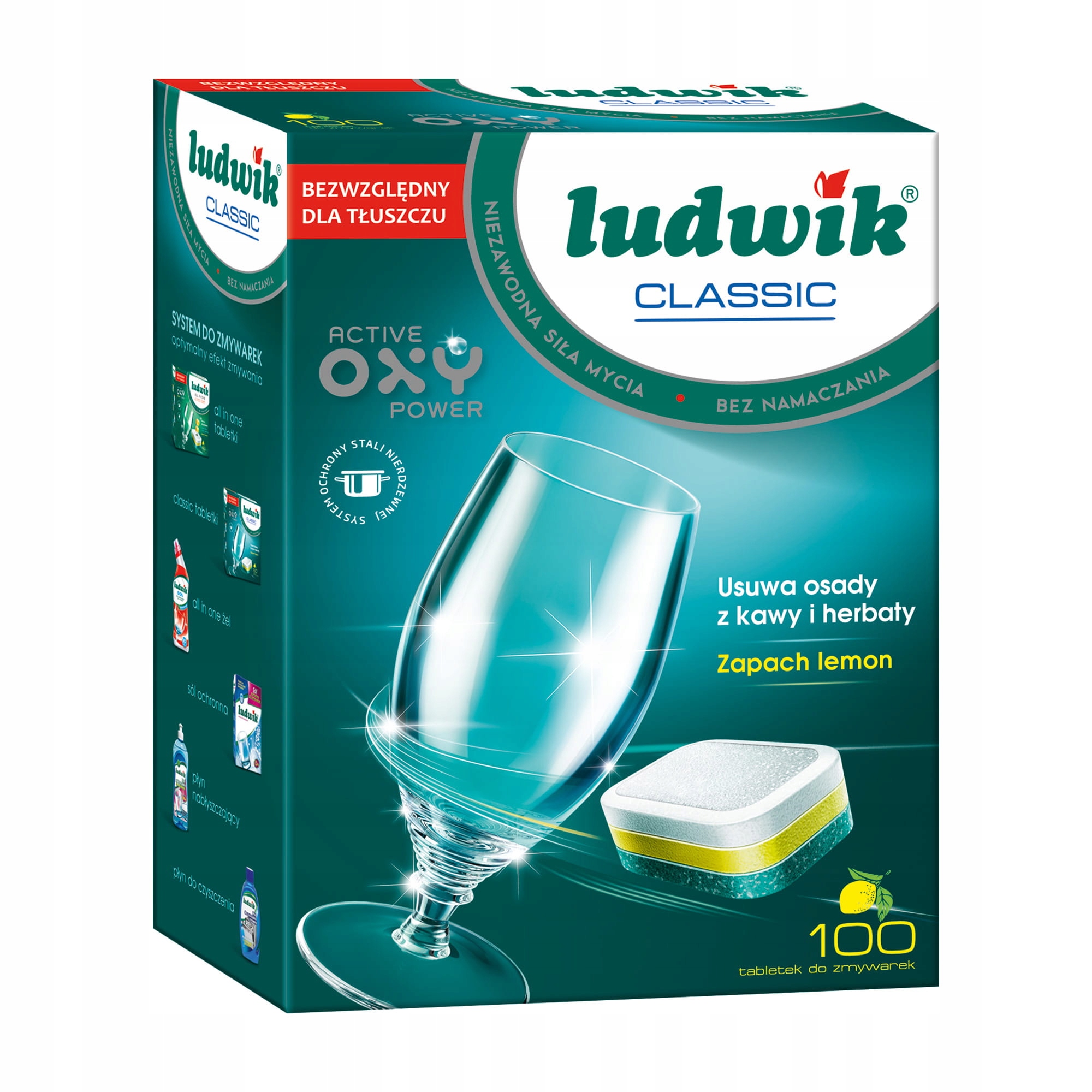 Ludwik Tablety pre klasické citrónové umývačky riadu 100ks