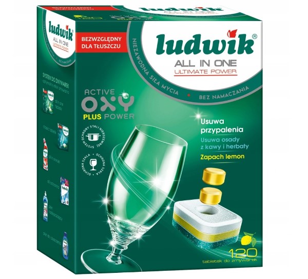 Ludwik Tablety do umývačky riadu bez fosfátov 120 ks