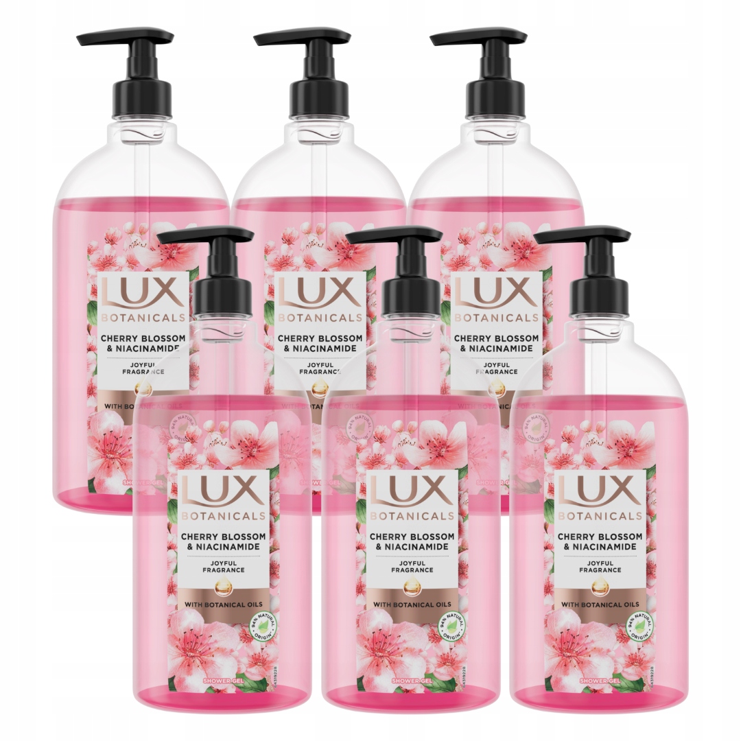 Sprchový gél LUX s čerešňovým kvetom a niacínamidom 6x720ml