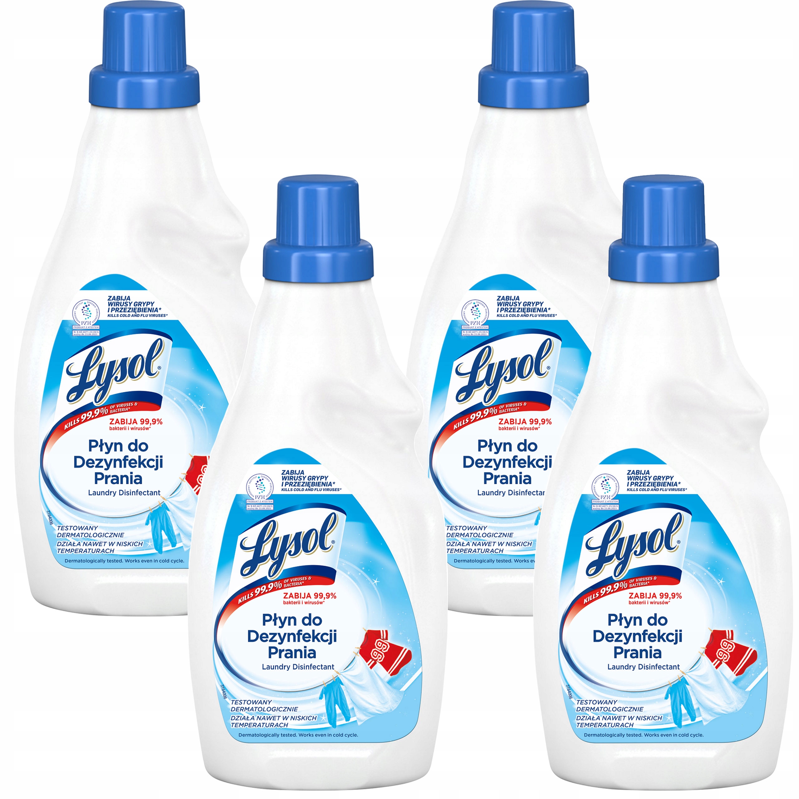 Prací gél - LYSOL Antibakteriálna bielizeň 720ml x4