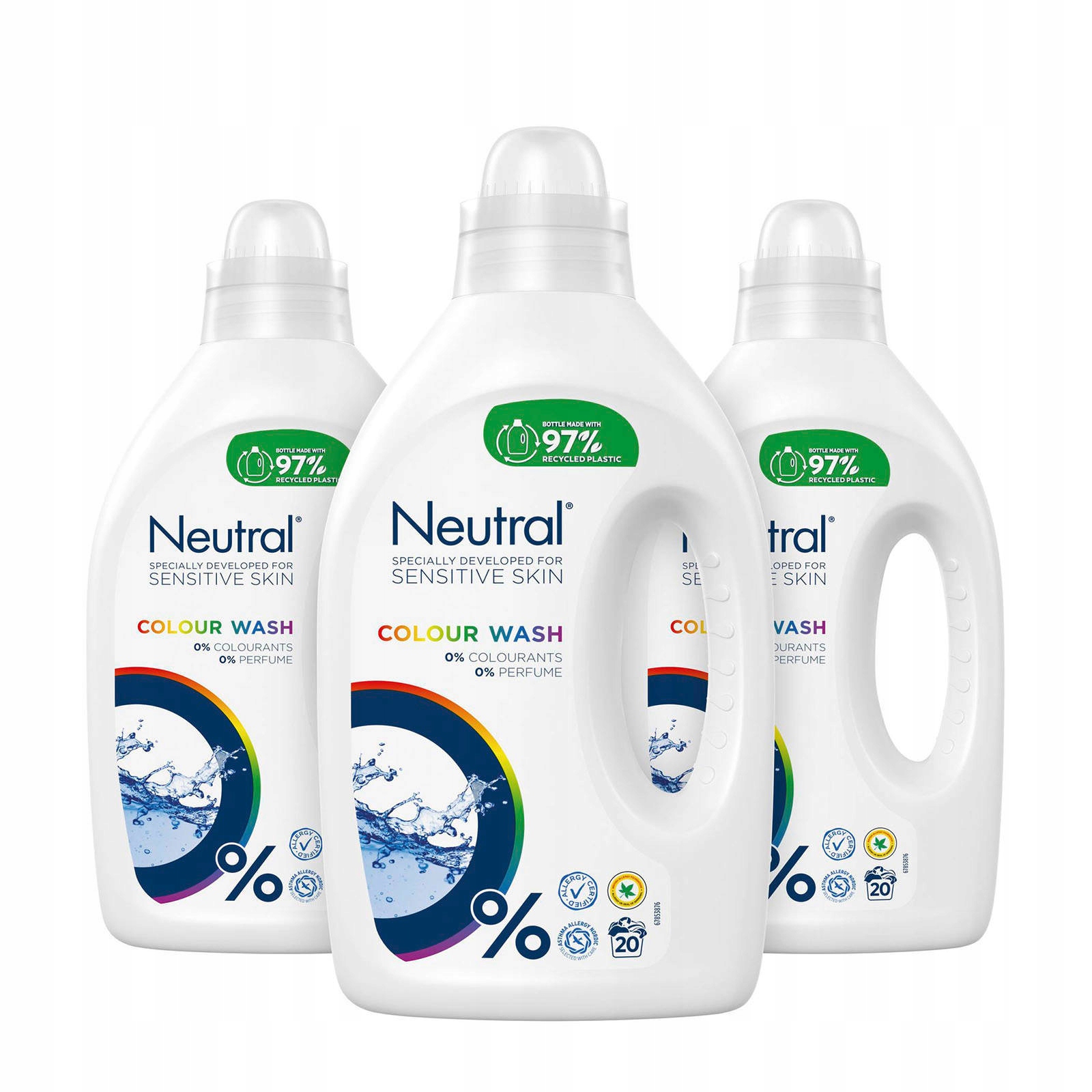 Prací gél - M6407 Neutrálne farby hypoalergénnym premývacím gélom