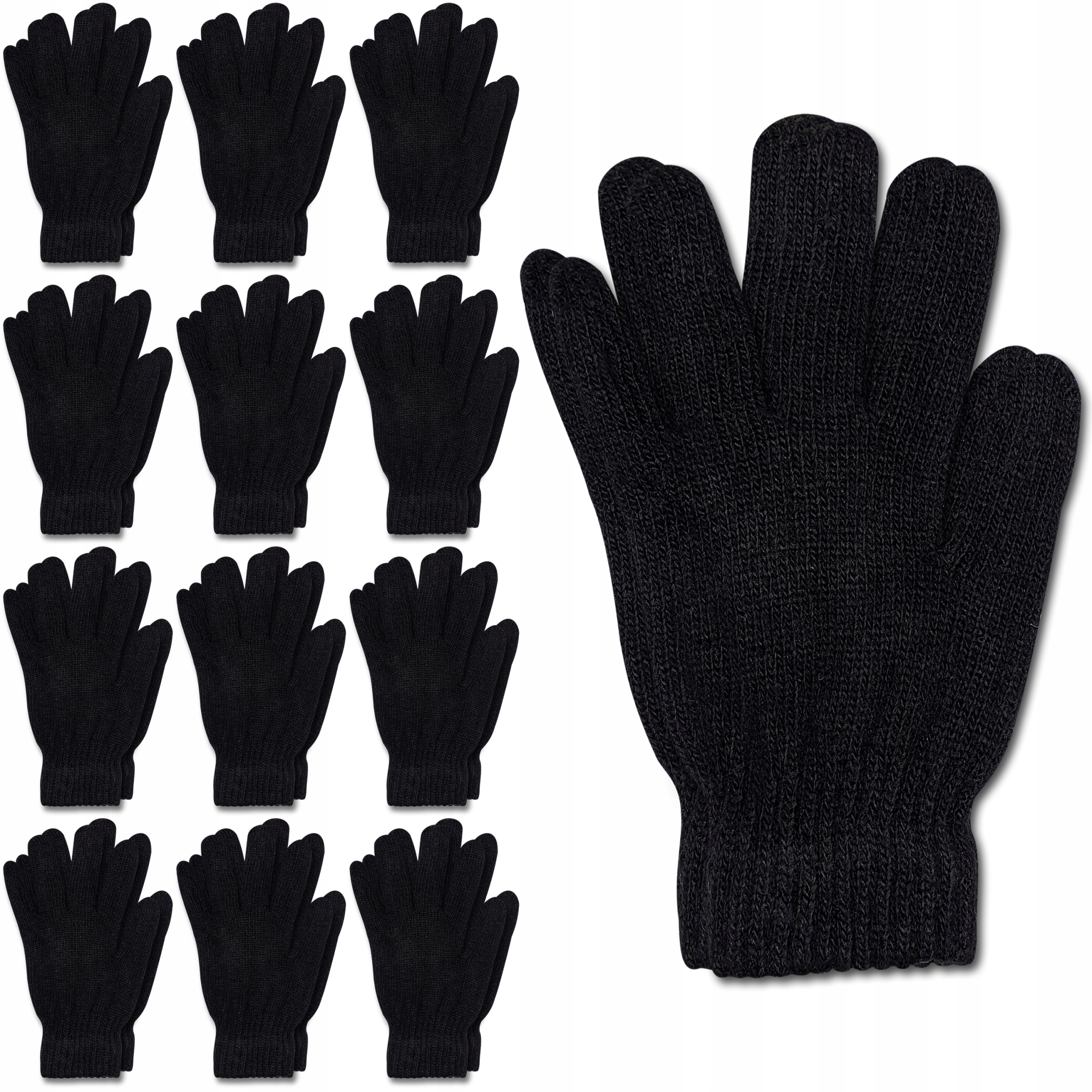 Rukavice - 12 × raj Rukavice -Päť -spadnutý polyester. 22 -Unisex Product