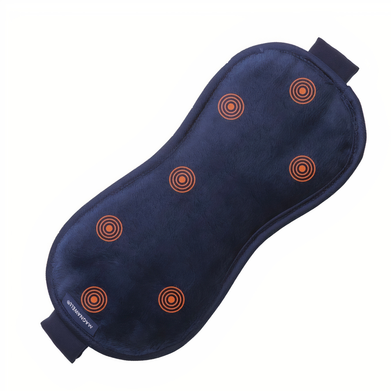 Maska na spanie - Očný pás velor energetix magnetický pás magnetoterapia 4000-1 NAVSY BLUE
