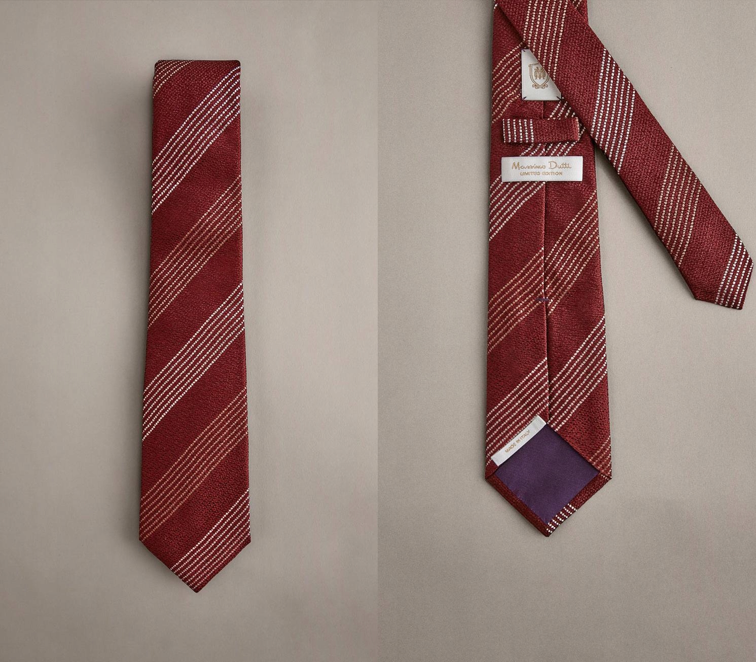 Massimo Dutti kravaty farebné pruhy