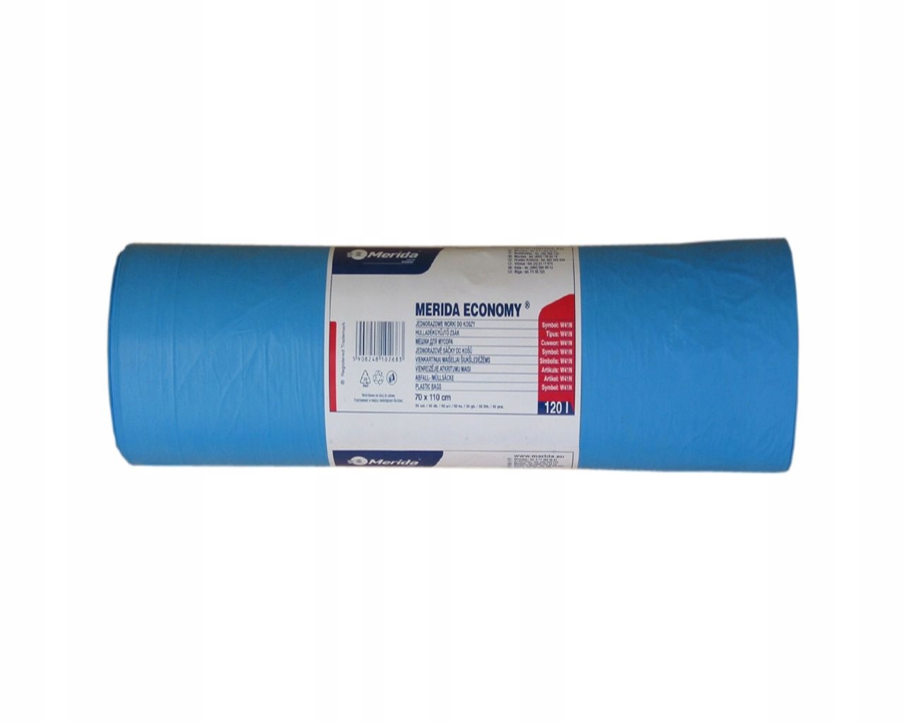 Merida Blue Garbage vrecká 120 L. 50 ks.