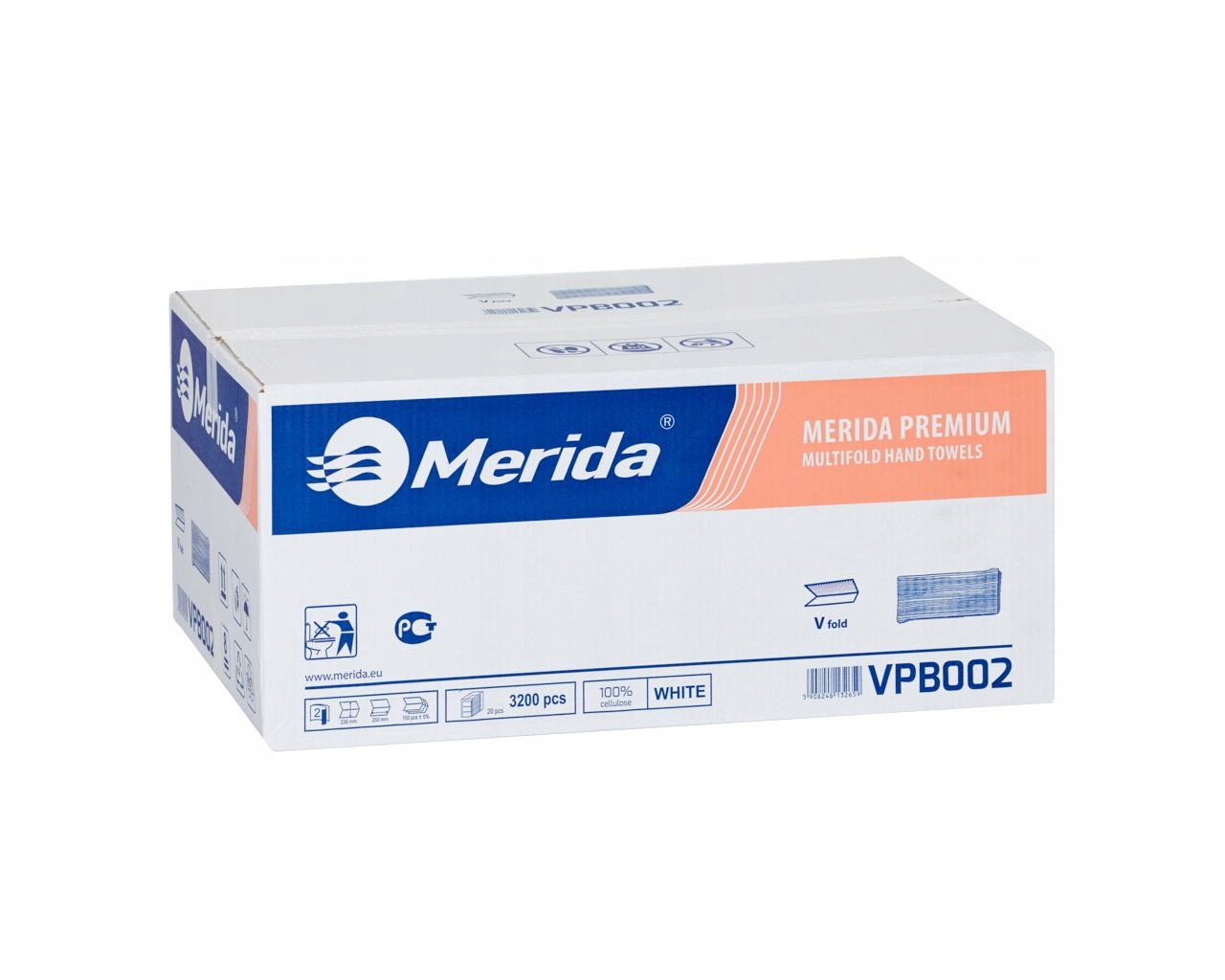 Papierové utierky Merida Zz hrubé 2 vrstvy biele