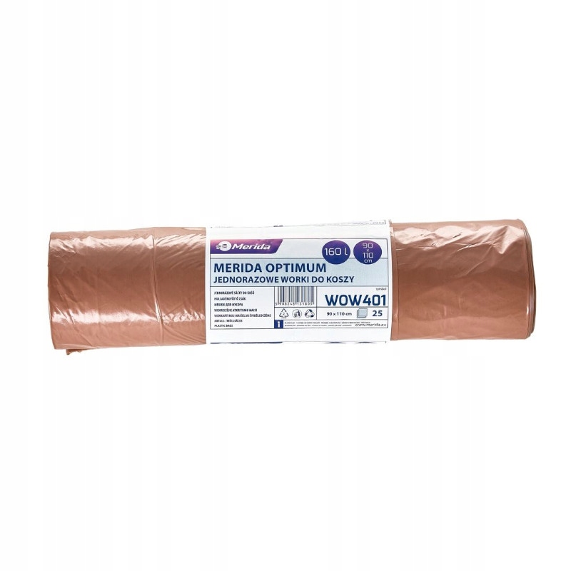 Merida odpadkové vrecká Bio 160 l Brown 25 kusov