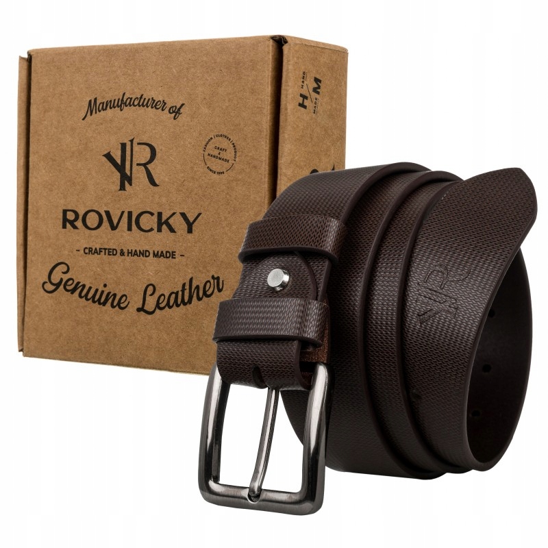 Opasok - Pánsky kožený opasok pre ružové nohavice na darček