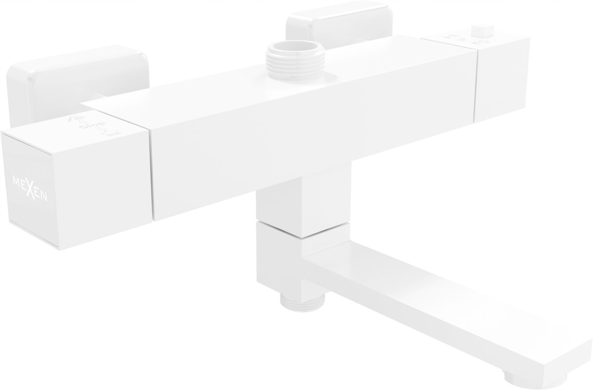 Mexen Cube Termostatic Bathtub Biela batéria