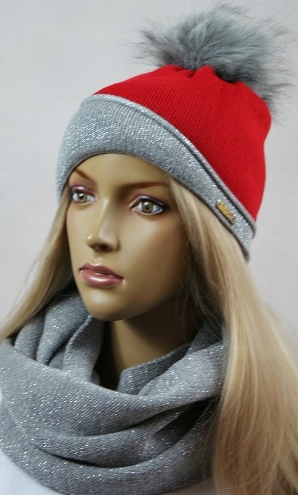 Nastavte čiapku, komín (golf) Margo Red, Grey