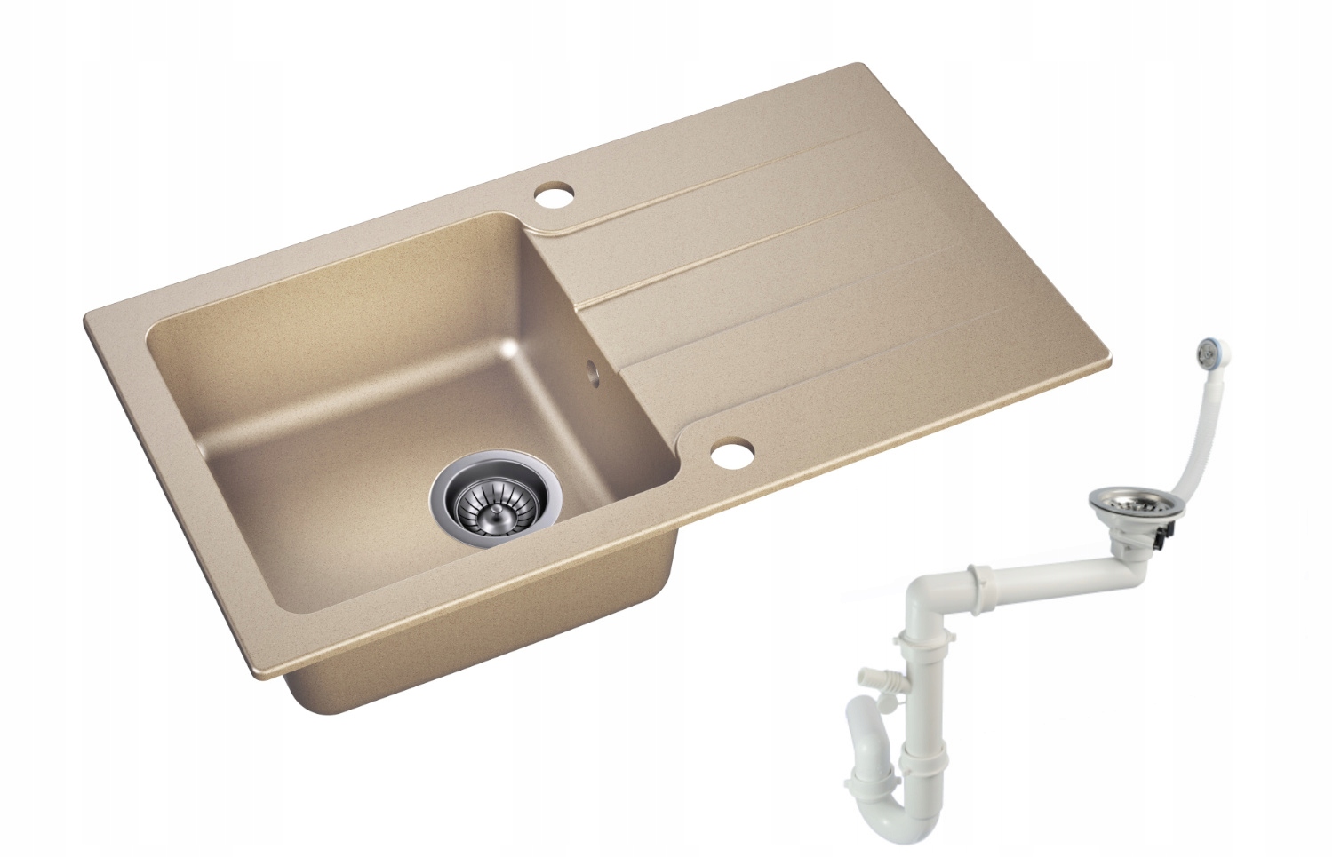 Kuchynská batéria - Moderno Cascatore Granite Sink Bláge 76 x 43,5