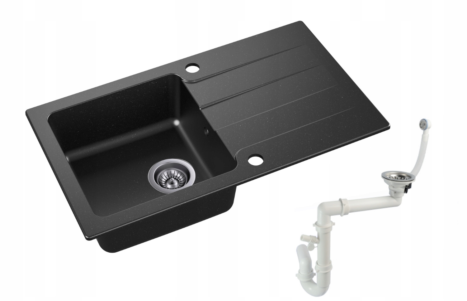 Kuchynská batéria - Moderno Granite Black Portyfortna Black Sink
