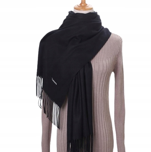 Šatka, sál - Módne elegantné dámske šarfové jazvy xl čierne