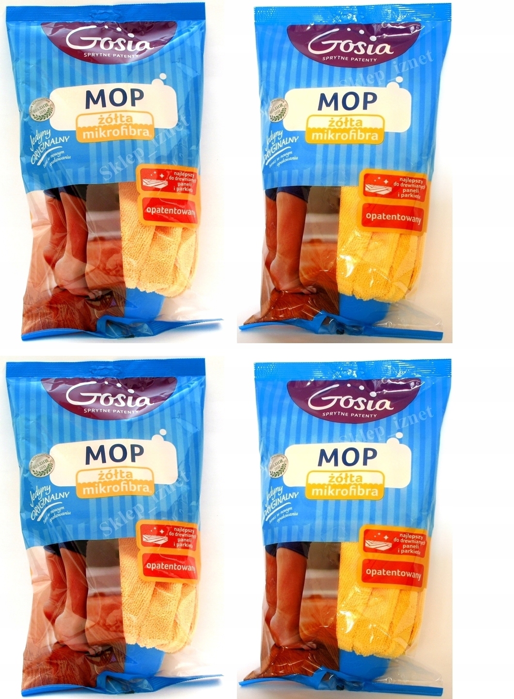 Mop Gosia MikrofiBra - Dodávka - 4 kusy
