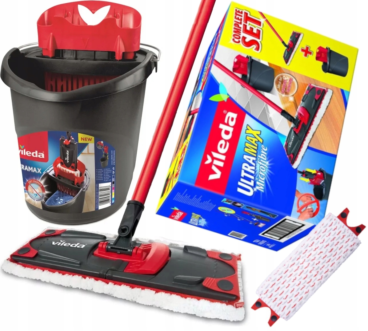 VILEDA ULTRAMAX Box Flat mop s mop set príspevok