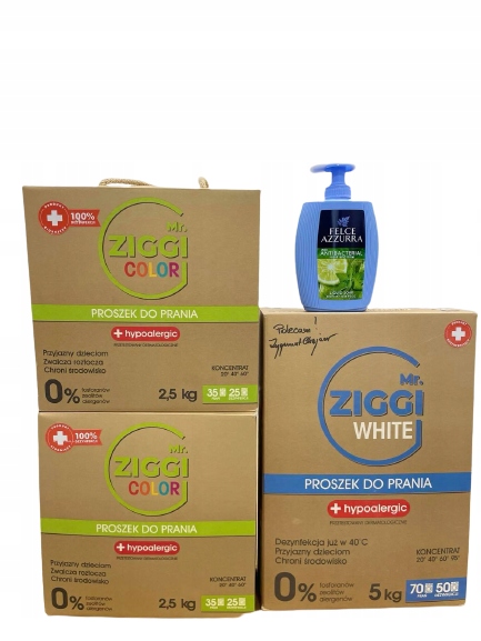 Prací prášok - PÁN. Ziggi umývanie prášku 2x5 kg set ECO