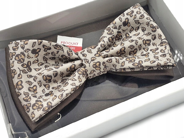 Linta Beige, Brown, ECRU, Multi -Colored Bow
