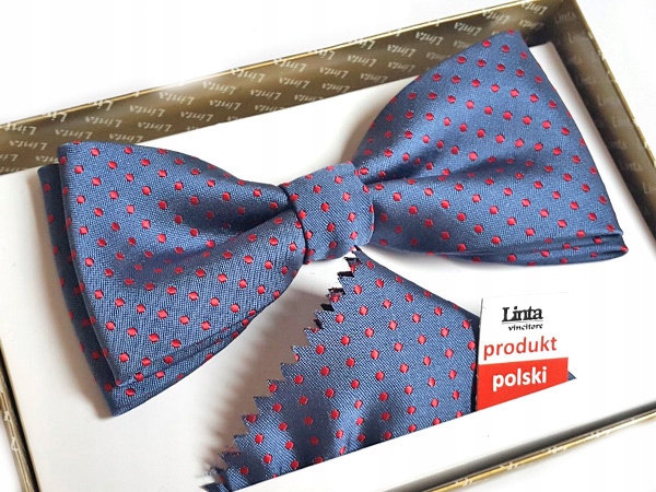 Linta Bow kravata červená, námornícka modrá, šedá, viacnásobná