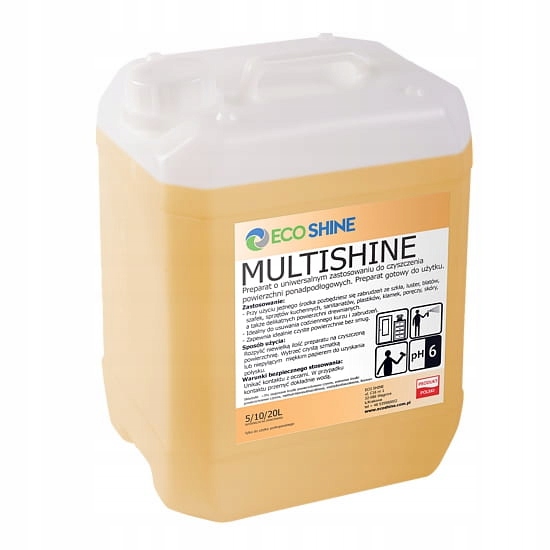 MULTISHINE 5L na čistenie, nábytok, sklo, RTV