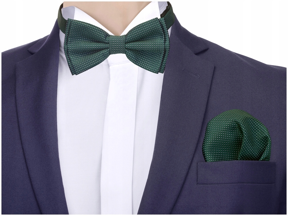 Greg Bow Tie Classic White, Black, Green