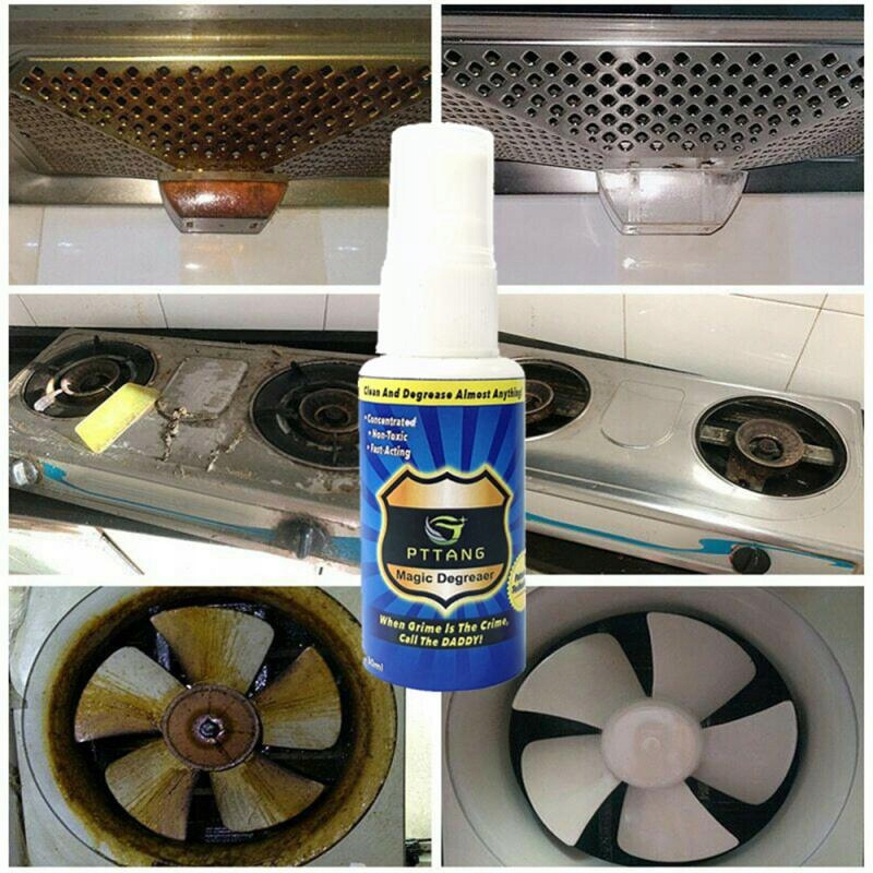 Kúzelný degreaser sprej na čistenie kuchyne v domácnosti