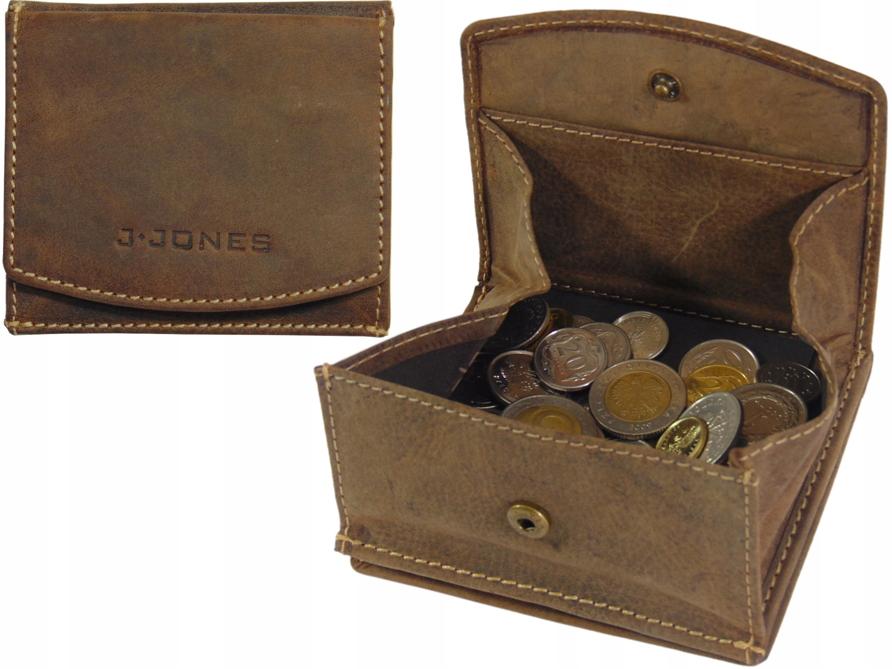 Peňaženka - Jennifer Jones Wallet Prírodná koža hnedá 5492 - Pánsky produkt