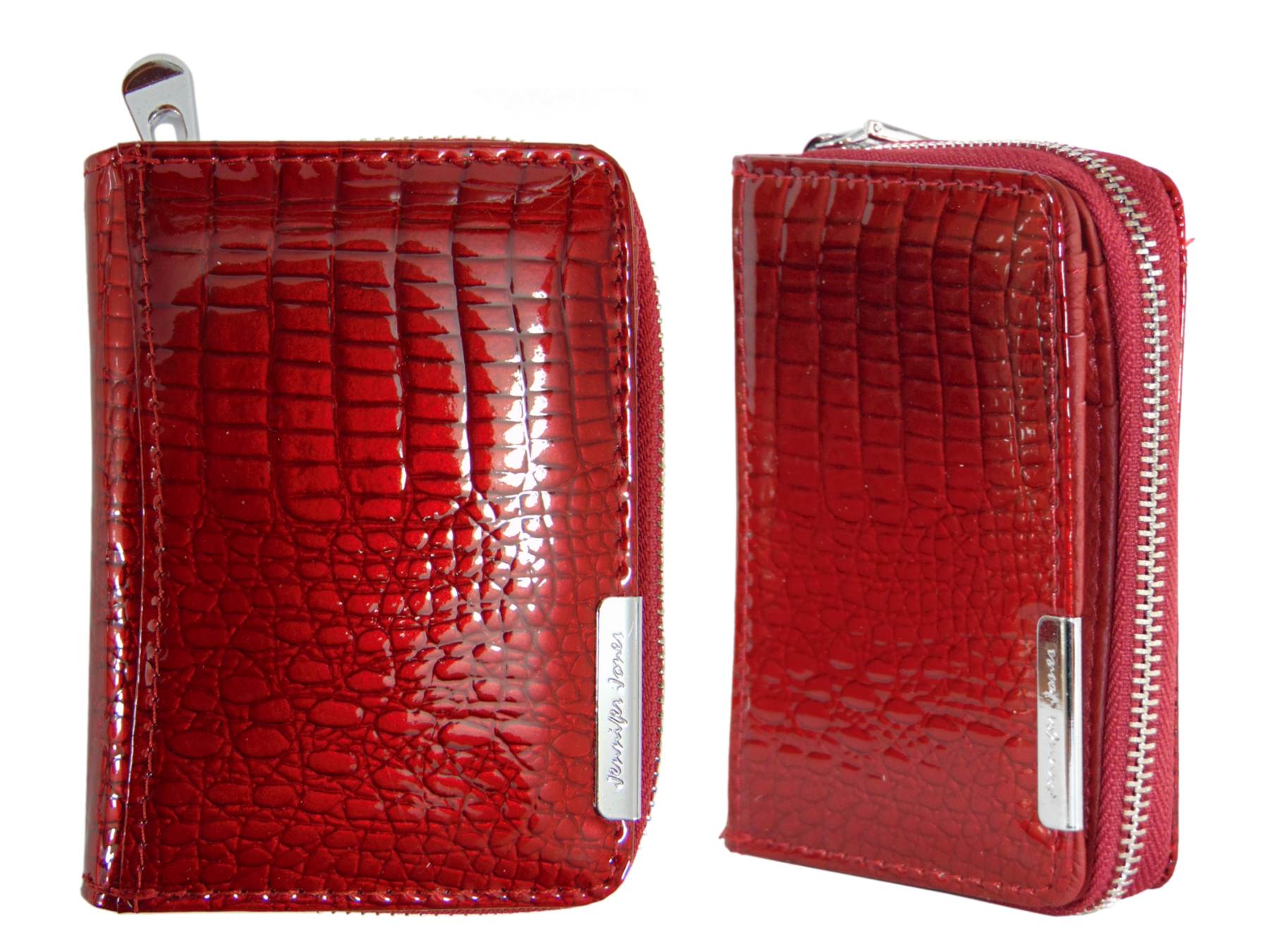 Peňaženka - Jennifer Jones Portmonetka Natural Leather Red Dámsky produkt