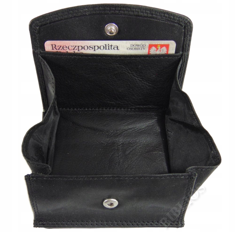 Peňaženka - Peňaženka z pravej kože čiernej farby Pánsky produkt