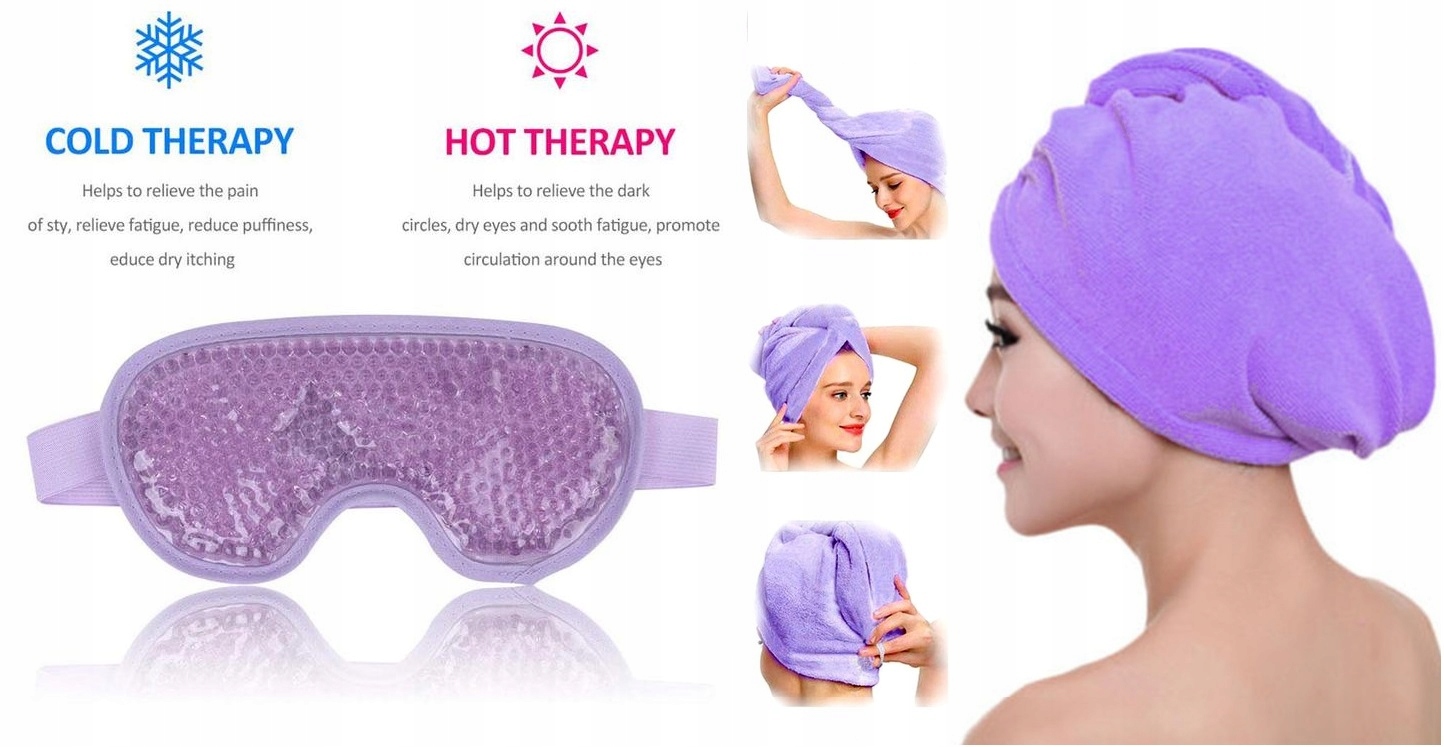Maska na spanie - Turban pre hlavu polyester relax vitálne