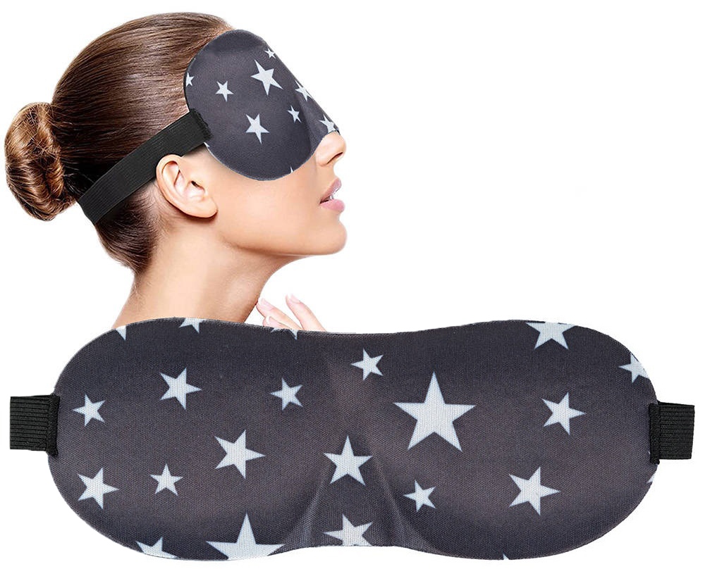 Maska na spanie - Očná polyester waya spánková maska 3D pohodlie modré očné maska Navy modrá modrá