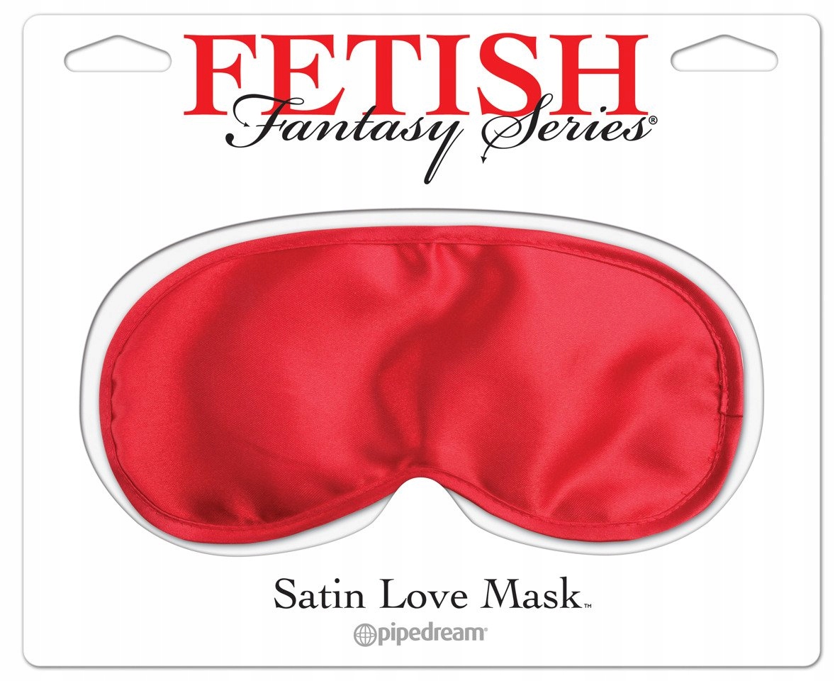 Maska na spanie - Očné polyester fetiš fantasy saténové masku s červenou maskou