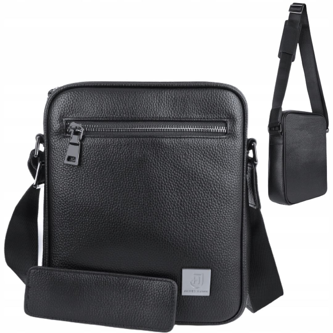 Vrecko na rameno James Hawk Reporter Bag Black