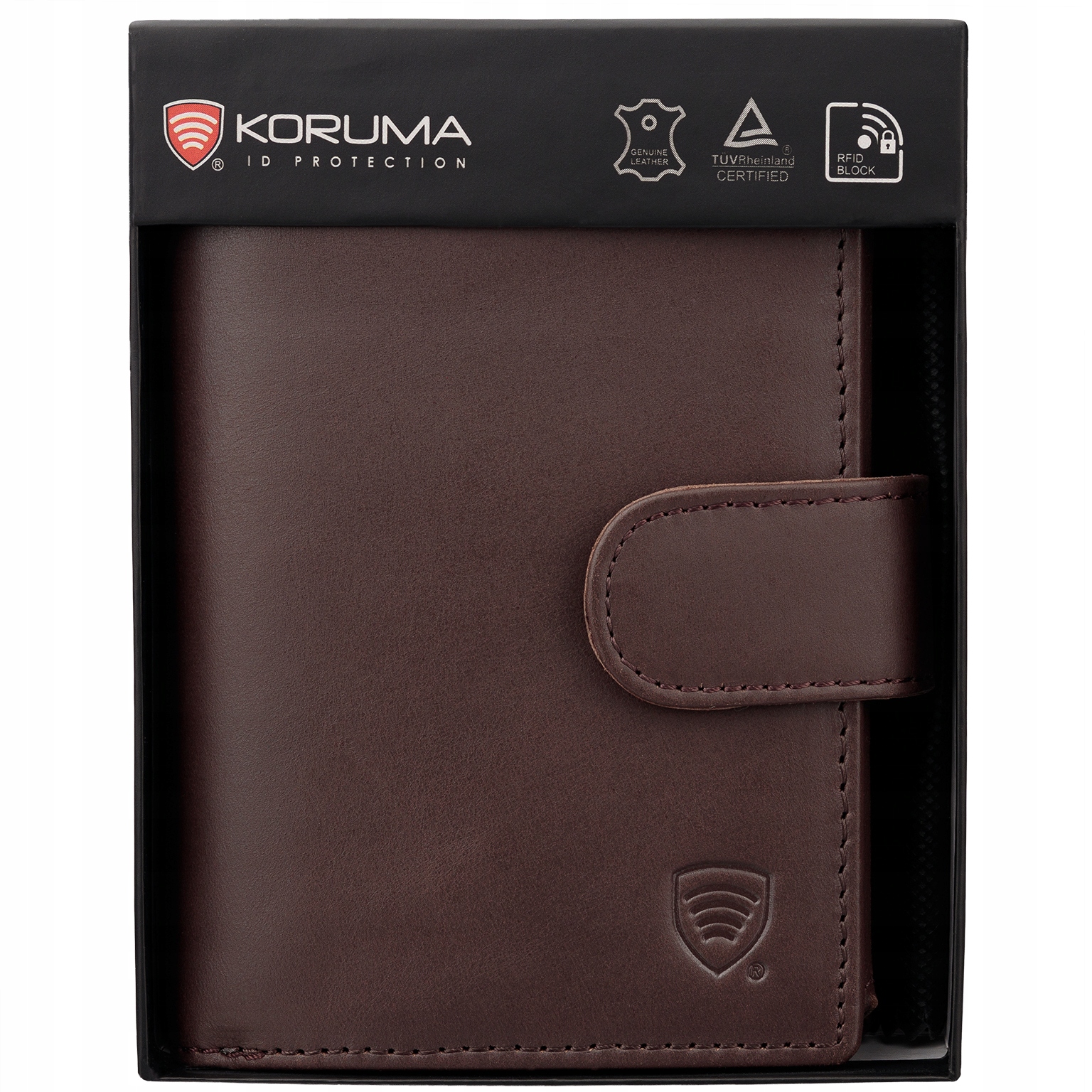 Peňaženka - Coruma Wallet Prírodná koža hnedá hnedá SM -904HBR - pánsky produkt