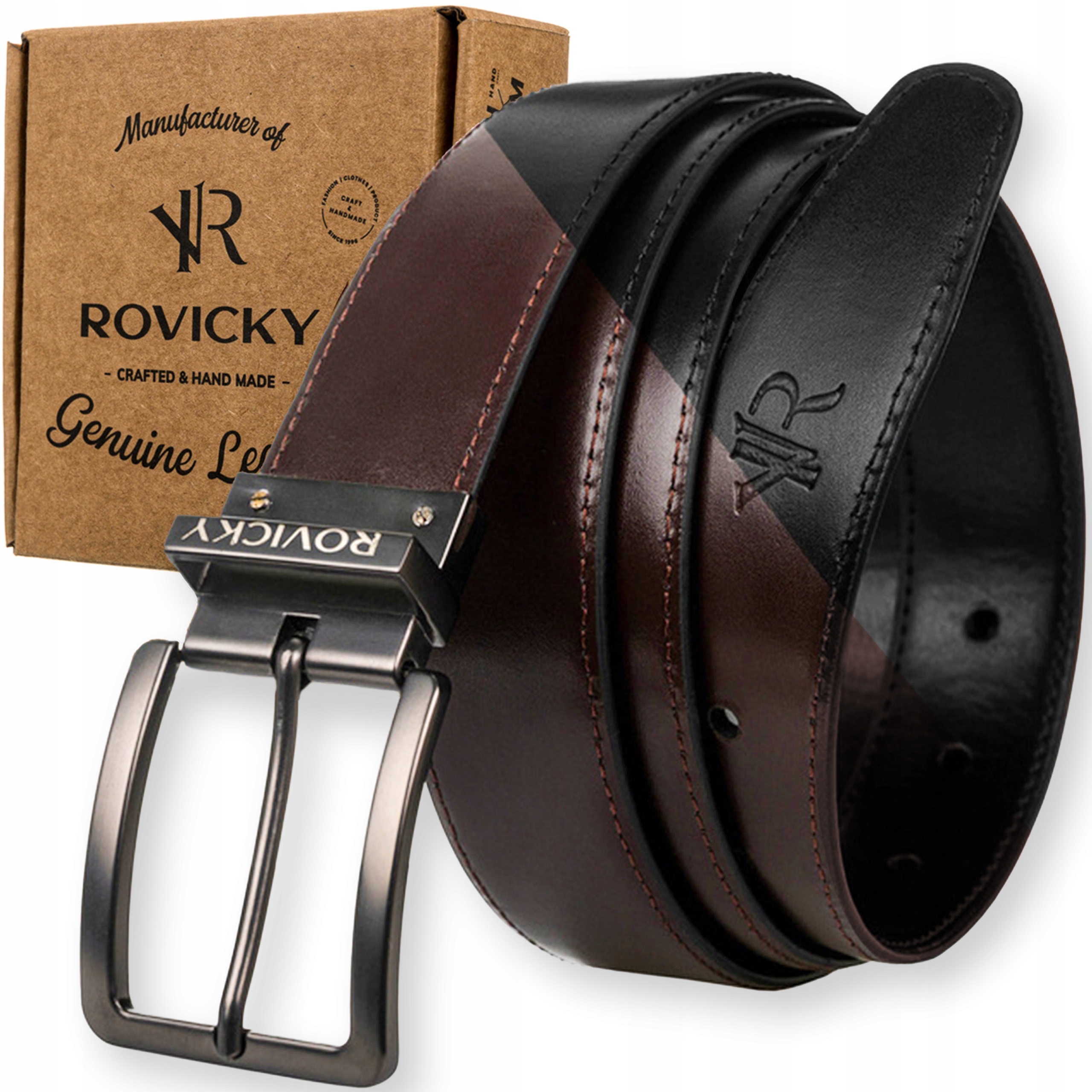 Opasok - Brown Trouser Res s Rovicky HQ Dámskym pásom