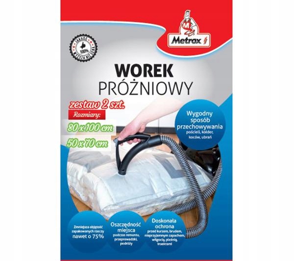 Vákuová taška Metrox 2 ks (50x70 a 80x100 cm)
