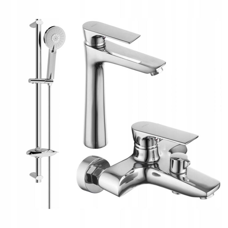 MEXEN AXEL DB40 Bathtub Set, Chrome