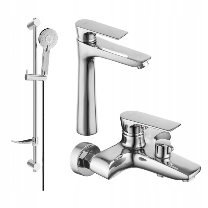 MEXEN AXEL DF40 Bathtub Set, Chrome