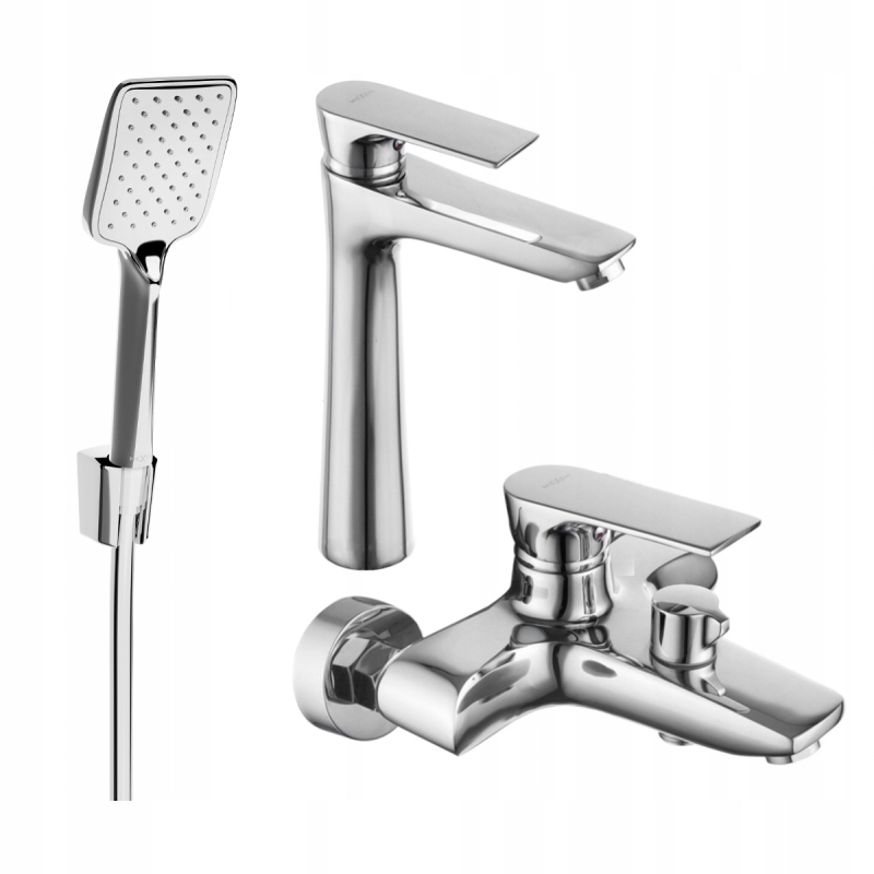 MEXEN AXEL R62 Bathtub Set, Chrome