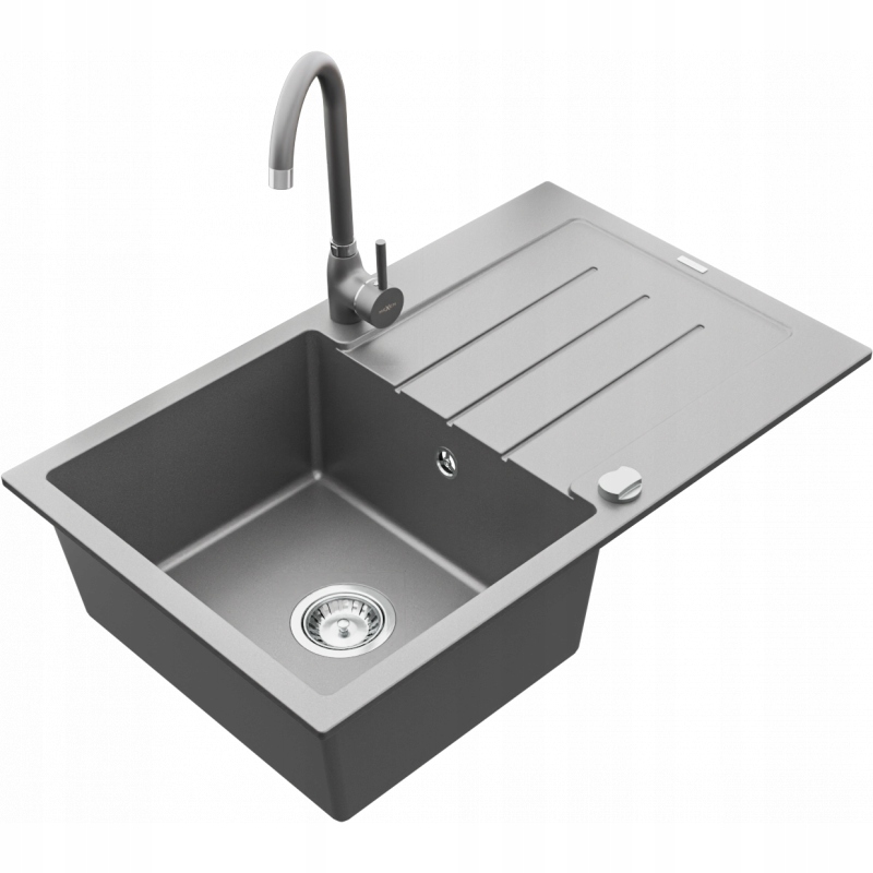 Kuchynská batéria - Mexen Bruno Granite Batéria, Šedý umývadlo
